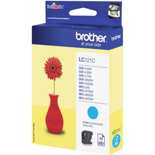 Brother Ink LC-121C originál azurová LC-121 C