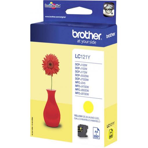 Brother Ink LC-121Y originál žlutá LC-121 Y