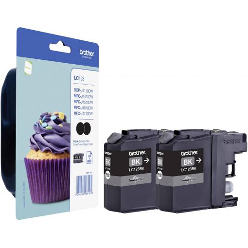 Brother Ink LC-123BK originál Dual černá LC123BKBP2DR