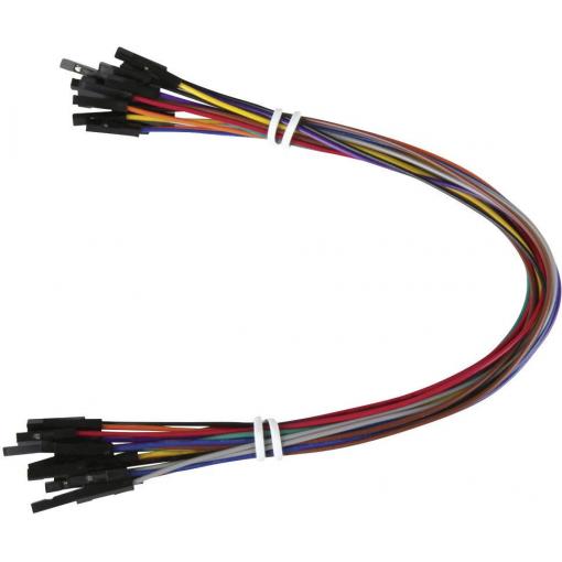 Joy-it RB-CB3-025 Jumper kabely Raspberry Pi®, Banana Pi, Arduino [20x zásuvka drátového můstku - 20x zásuvka drátového můstku] 25.00 cm barevná