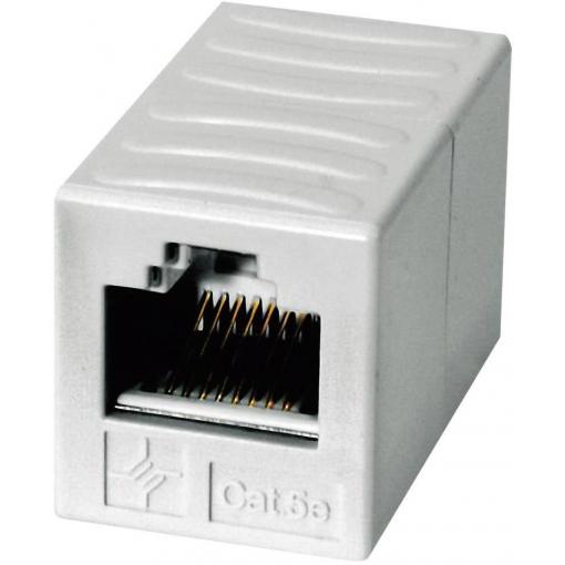 Telegärtner RJ45 síťový adaptér CAT 6 [1x RJ45 zásuvka - 1x RJ45 zásuvka] 0 mm alpská bílá