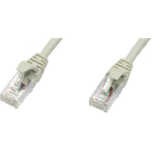 Telegärtner 100008583 RJ45 síťové kabely, propojovací kabely CAT 5e U/UTP 3.00 m šedá samozhášecí 1 ks