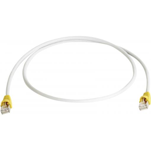Telegärtner RJ45 (křížený) síťový kabel CAT 6A S/FTP 10.00 m šedá samozhášecí, s ochranou