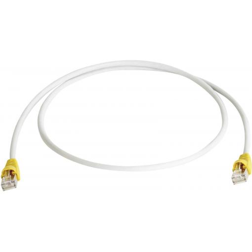 Telegärtner RJ45 (křížený) síťový kabel CAT 6A S/FTP 3.00 m šedá samozhášecí, s ochranou