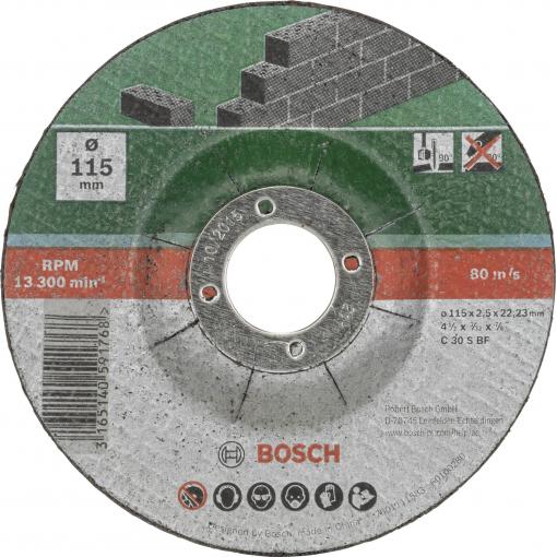 Bosch Accessories C 30 S BF 2609256334 řezný kotouč lomený 115 mm 5 ks kámen, beton