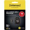 Intenso Premium paměťová karta microSDHC 16 GB Class 10, UHS-I vč. SD adaptéru