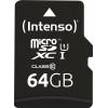 Intenso Premium paměťová karta microSDXC 64 GB Class 10, UHS-I vč. SD adaptéru