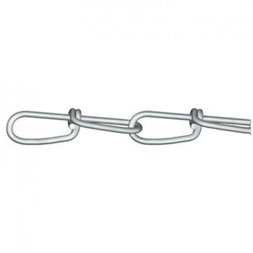 dörner + helmer 156142 uzlový řetěz stříbrná ocel galvanizováno zinkem 15 m Pevnost řetězu 1.6 mm
