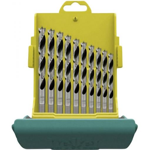 Heller 28708 1 sada spirálových vrtáků do dřeva 10dílná 3 mm, 4 mm, 5 mm, 6 mm, 7 mm, 8 mm, 9 mm, 10 mm, 11 mm, 12 mm válcová stopka 1 sada