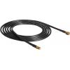 Delock pro Wi-Fi antény prodlužovací kabel [1x SMA zástrčka - 1x SMA zásuvka] 10.00 m černá pozlacené kontakty