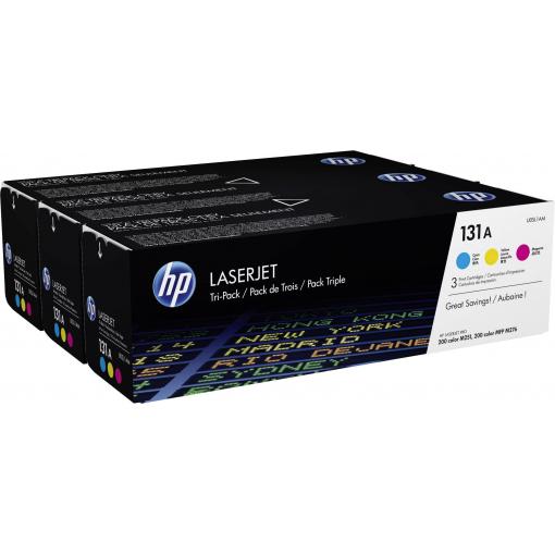 HP Toner 131A originál kombinované balení azurová, purppurová, žlutá 1800 Seiten U0SL1AM