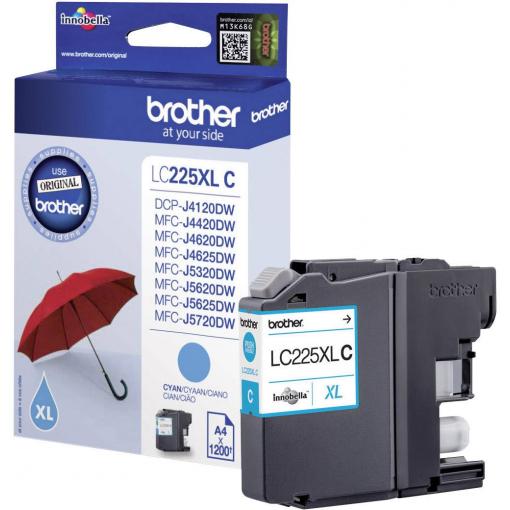 Brother Ink LC-225XLC originál azurová LC-225 XL C