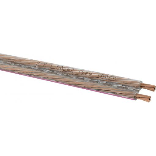 Oehlbach 1006 reproduktorový kabel 2 x 1.5 mm² transparentní metrové zboží