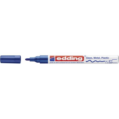 Edding 751 4-751-9-003 popisovač na laky modrá 1 mm, 2 mm