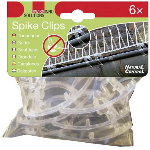 Swissinno 1 238 001K Spike-Clips upevňovací klipsy Vhodný pro značku (odpuzovače) Swissinno Taubenabwehr-Spikes 6 ks