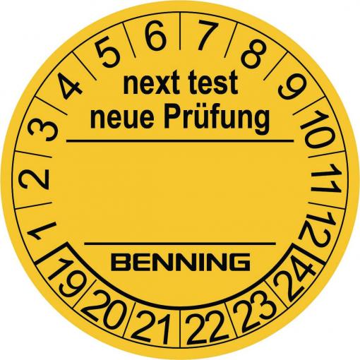 Benning 756212 žlutá samolepicí fólie (Ø x d) 30 mm x 30 mm 30 mm 300 ks