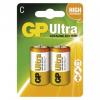 Baterie GP Ultra Alkaline R14 (C, malé mono) bl. cena za balení 2 ks