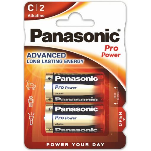 Baterie Panasonic Pro Power alk. R14, Blistr(2) cena za balení 2 ks