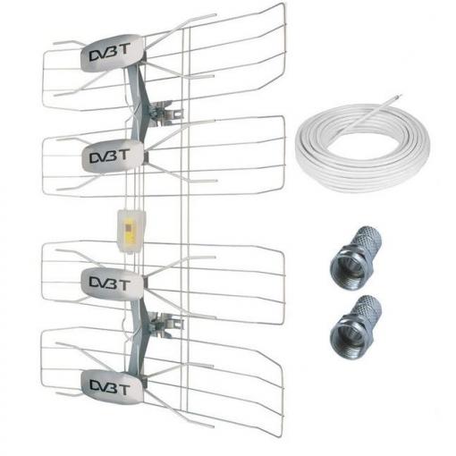 Solight venkovní anténa, DVB-T2, 42-47dB - HN50