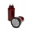 Nabíjecí LED svítilna Solight WN10, 9× LED, 4 V / 800 mAh, červenočerná