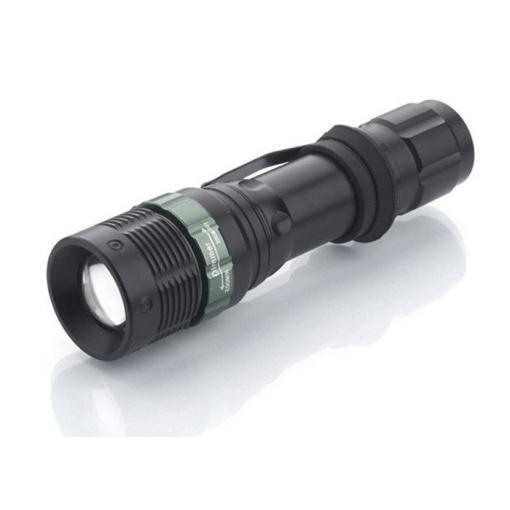 Svítilna Solight kovová s LED 3W CREE, fokus, černá, 3× AAA - WL09