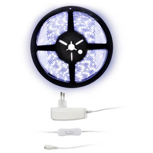 LED pás Solight WM50-65T, 5 m, 12 V, IP65, studená bílá