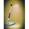 Solight LED stmívatelná stolní lampička s displejem, 6W, volba teploty světla, bílý lesk - WO43