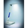 Solight LED stmívatelná stolní lampička s displejem, 6W, volba teploty světla, bílý lesk - WO43