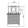 Solight výsuvný blok zásuvek, 3 zásuvky, 2x USB, kruhový tvar nízký,  prodlužovací přívod 1,5m, 3 x 1mm2, stříbrný - PP100USB
