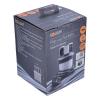 Solight výsuvný blok zásuvek, 3 zásuvky, 2x USB, kruhový tvar nízký,  prodlužovací přívod 1,5m, 3 x 1mm2, stříbrný - PP100USB
