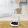 Solight USB vestavná zásuvka s víčkem, 1 zásuvka, plast, délka 1,5m, 3x 1mm2, USB 2100mA, stříbrná - PP122