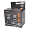 Solight USB vestavná zásuvka s víčkem, 1 zásuvka, plast, délka 1,5m, 3x 1mm2, USB 2100mA, stříbrná - PP122