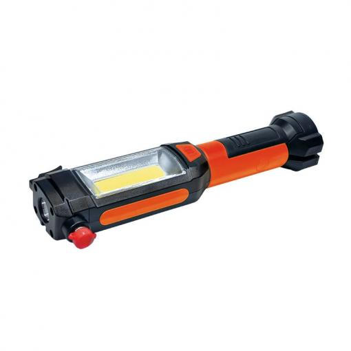 Solight multifunkční LED světlo, 3W COB + 1W LED, klip, magnet, flexibilní, 3x AAA - WL112