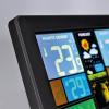 Solight meteostanice, extra velký barevný LCD, teplota, vlhkost, tlak, RCC, USb nabíjení, černá - TE81