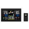 Solight meteostanice, extra velký barevný LCD, teplota, vlhkost, tlak, RCC, USb nabíjení, černá - TE81