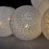 Solight LED vánoční koule bavlněné 10LED, teplá bílá, 2x AA  1V201