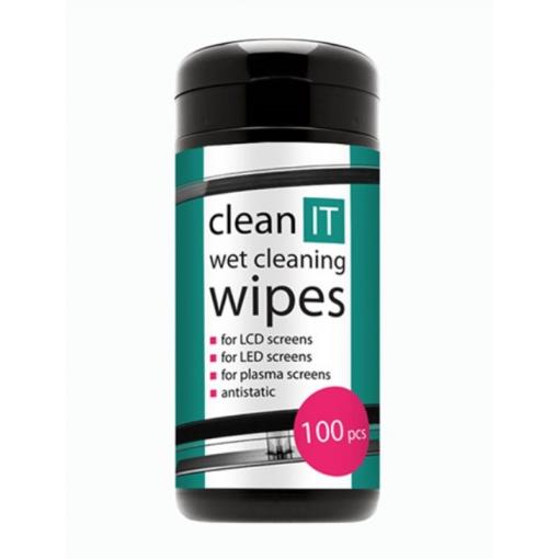 Vlhčené utěrky na obrazovky Clean IT