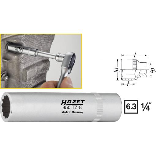 Hazet HAZET 850TZ-8 vložka pro nástrčný klíč 8 mm 1/4 (6,3 mm)