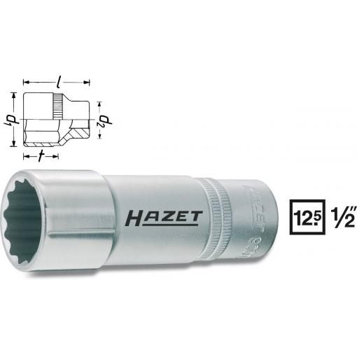 Hazet 900TZ-27 900TZ-27 vnější šestihran vložka pro nástrčný klíč 27 mm 1/2