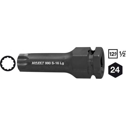 Hazet rázový nástrčný klíč, 1/2, 990S-16LG