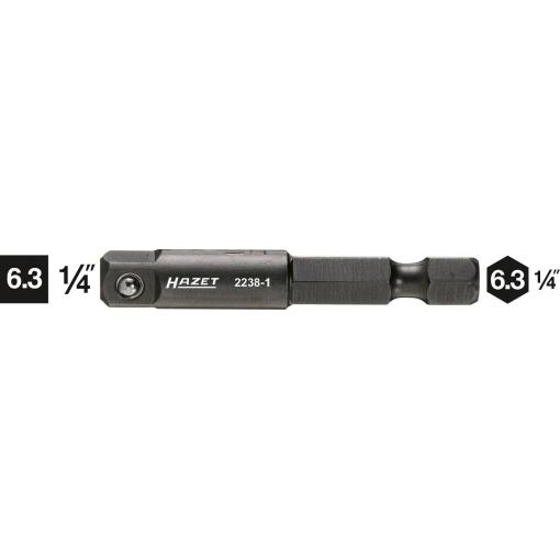 Hazet HAZET - 2238-1 Verbindungsteil 1/4 Zoll Antrieb 1/4 6.3 mm 50 1 St. 2238-1 spojovací nástavec 1/4 palec Pohon (šroubovák) 1/4 (6,3 mm) 50 mm 1 ks