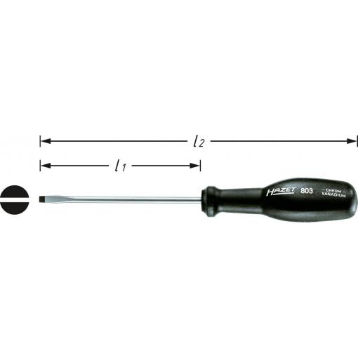 Hazet dílnu šroubovák pro šrouby Microstix Šířka čepele: 5.5 mm Délka dříku: 125 mm