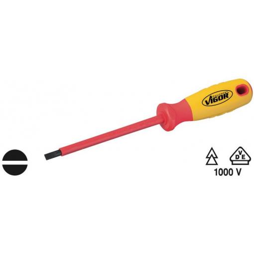 Vigor VDE šroubovák pro šrouby Microstix Šířka čepele: 4 mm Délka dříku: 100 mm