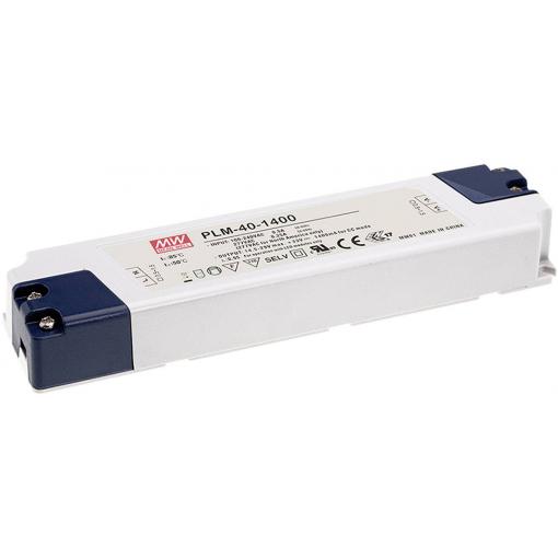 MEAN WELL PLM-25-500 LED driver konstantní proud 25 W 0.5 A 30 - 50 V/DC schválení nábytku , ochrana proti přepětí 1 ks