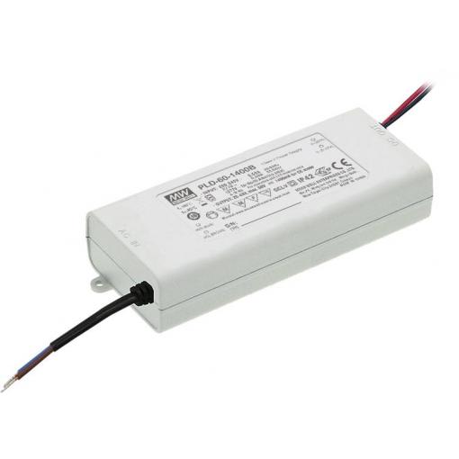 MEAN WELL PLD-60-1400B LED driver konstantní proud 60 W 1.4 A 25 - 43 V/DC bez možnosti stmívání 1 ks