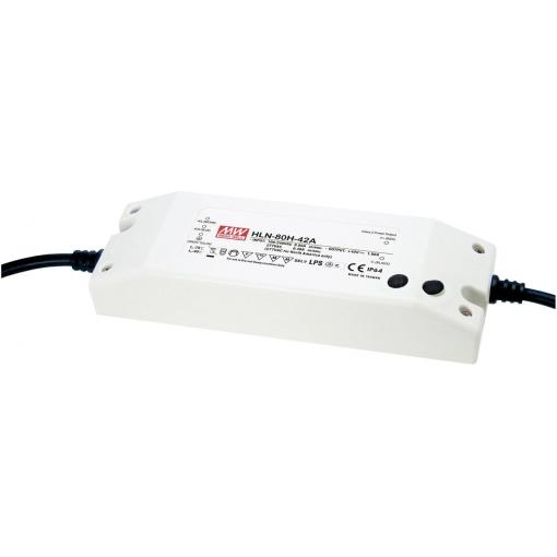MEAN WELL HLN-80H-30A LED driver, napájecí zdroj pro LED konstantní napětí, konstantní proud 81 W 2.7 A 18 - 30 V/DC stmívatelný, PFC spínací obvod , ochrana