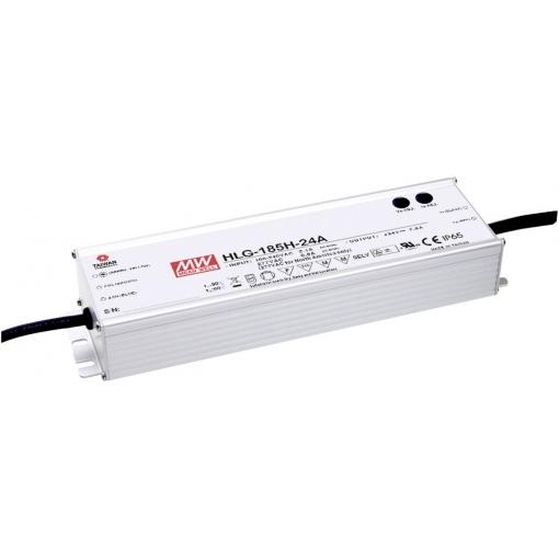 MEAN WELL HLG-185H-C1050A LED driver, napájecí zdroj pro LED konstantní proud 199 W 1.05 A 95 - 190 V/DC PFC spínací obvod , ochrana proti přepětí ,