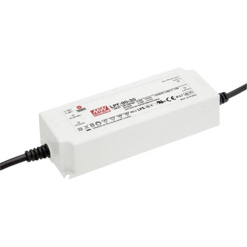 MEAN WELL LPF-90-54 LED driver, napájecí zdroj pro LED konstantní napětí, konstantní proud 90 W 1.67 A 32.4 - 54 V/DC bez možnosti stmívání, PFC spínací obvod