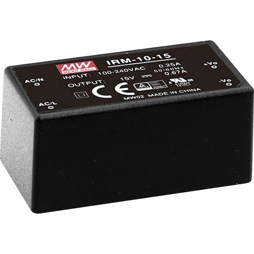 MEAN WELL IRM-10-5 AC/DC zdroj do DPS 5 V/DC 2 A 10 W