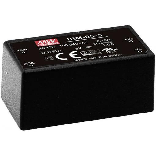 MEAN WELL IRM-05-3.3 AC/DC zdroj do DPS 3.3 V/DC 1.25 A 4.1 W